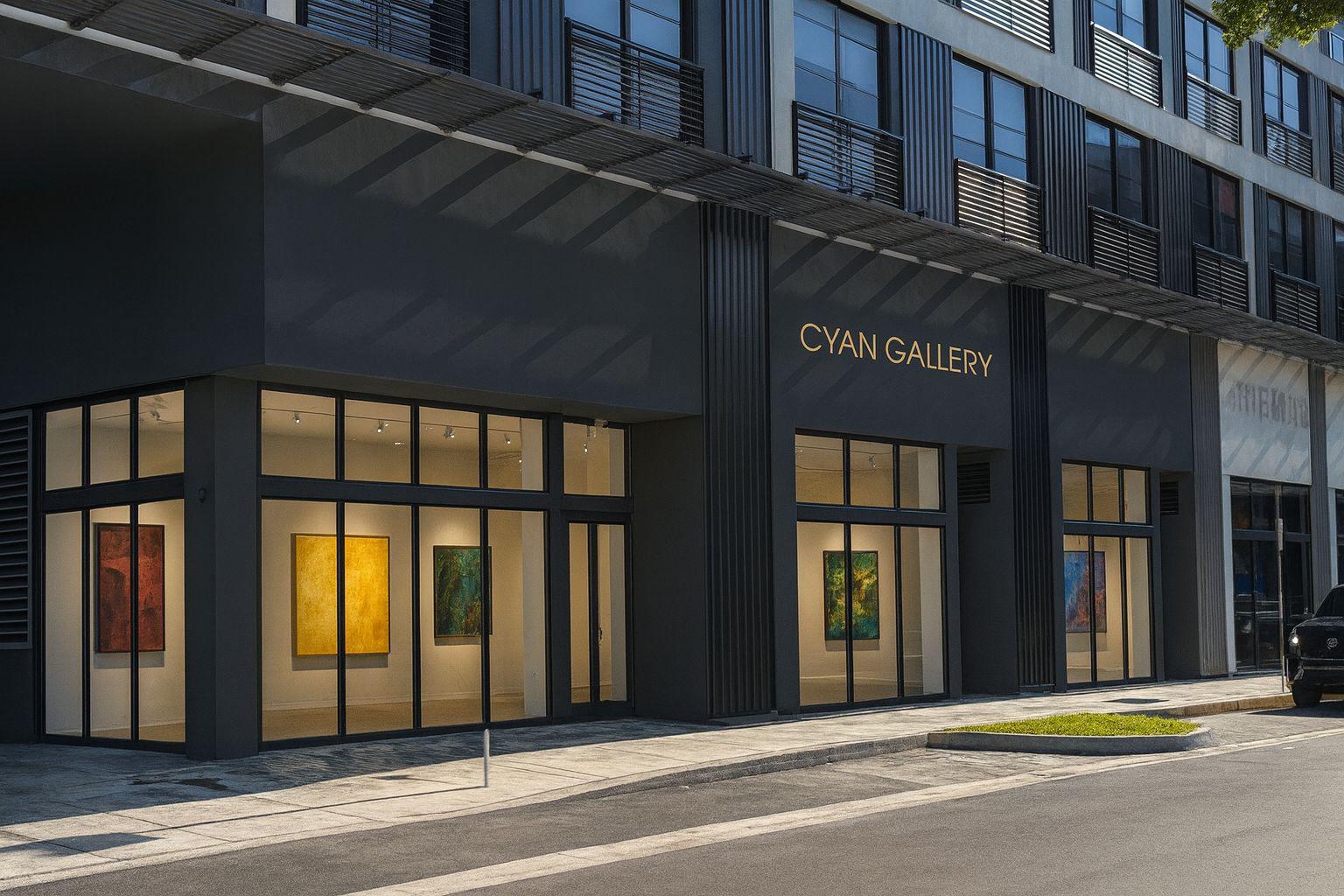 cyan art gallery in Miami
